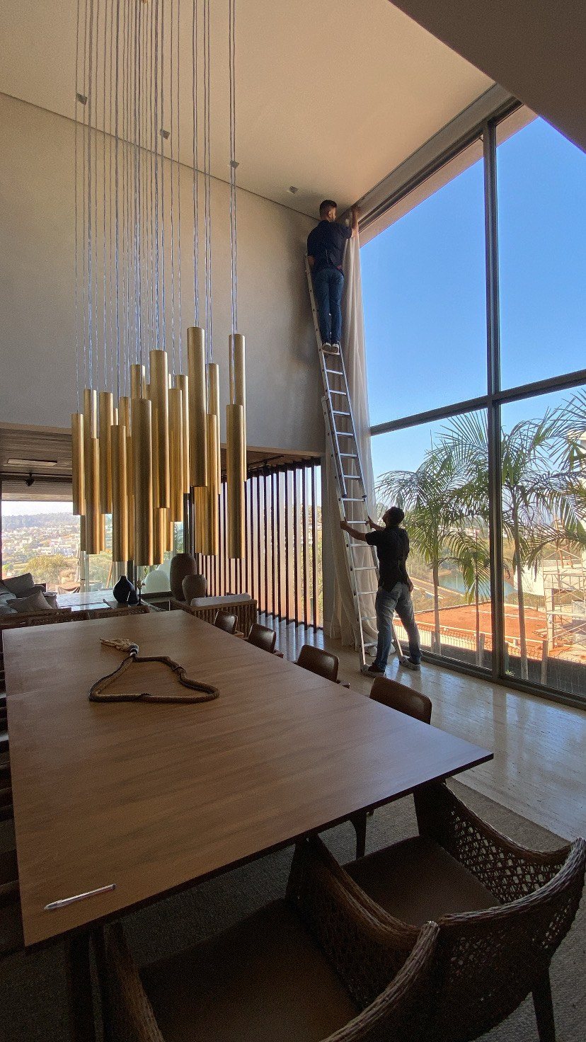 Higienização de cortinas e persianas